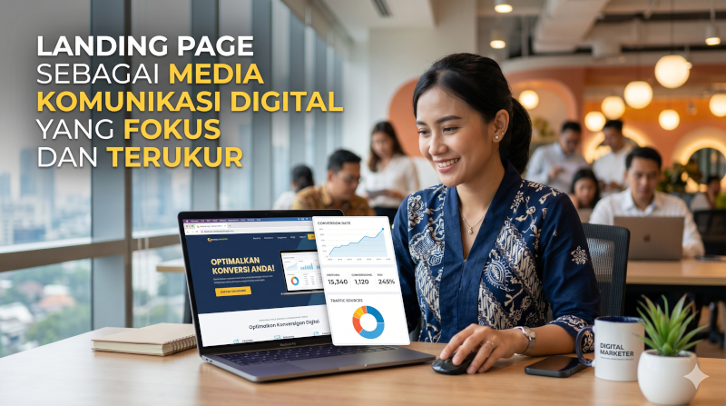 Landing Page sebagai Media Komunikasi Digital yang Fokus dan Terukur