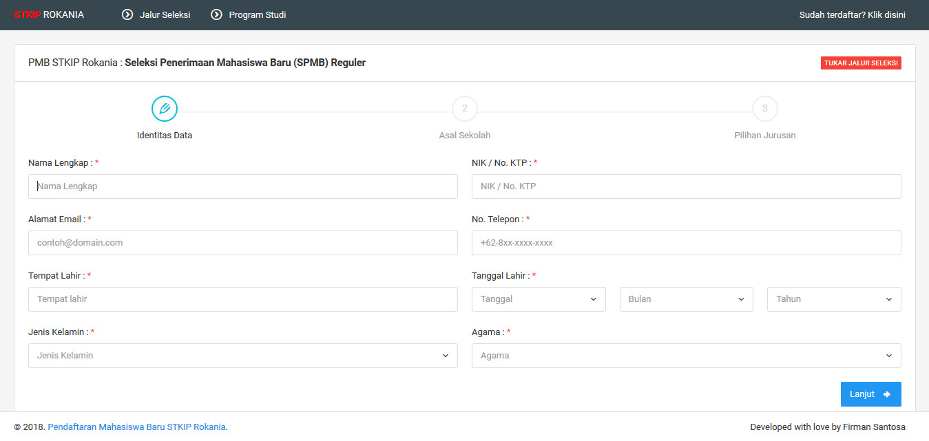 Proses Pendaftaran Online
