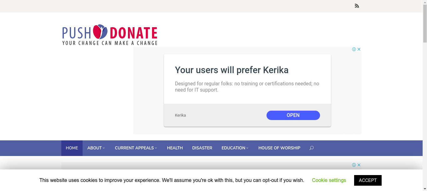 Push Donate – Your Change Can Make A Change