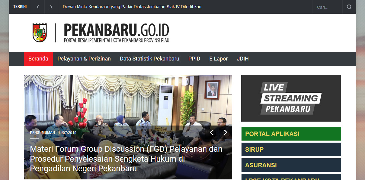Portal Pemerintah Kota Pekanbaru