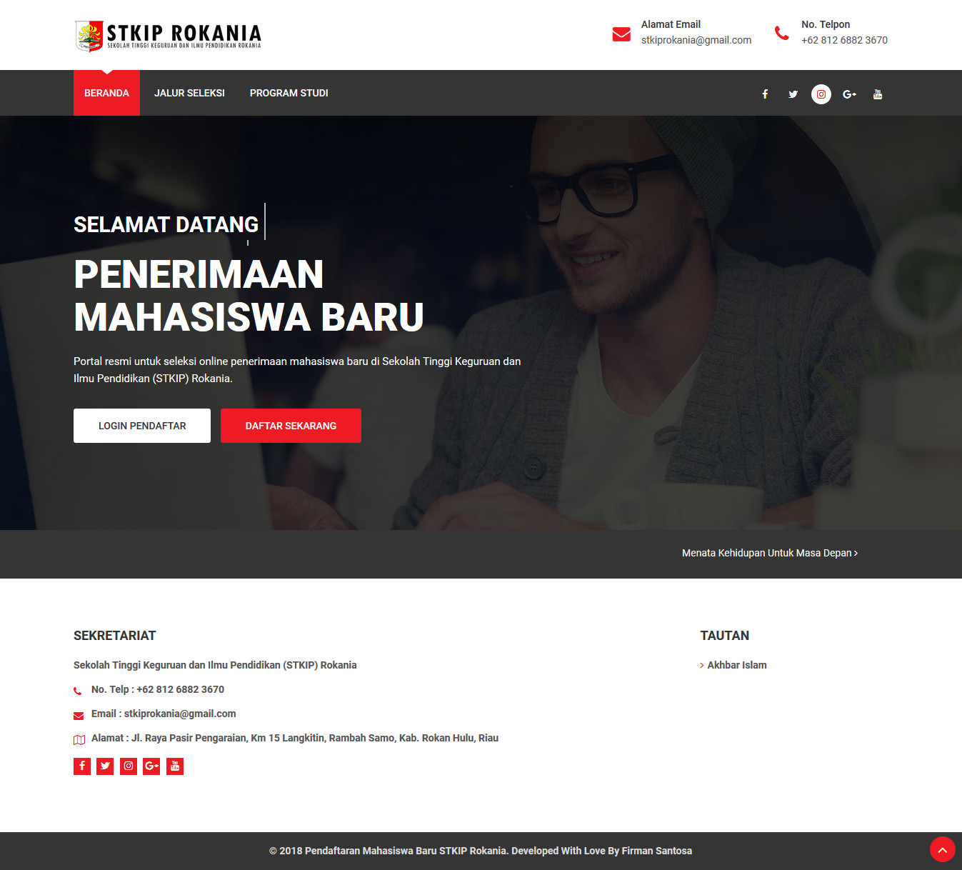 Gallery Pendaftaran Mahasiswa Baru Online STKIP Rokania