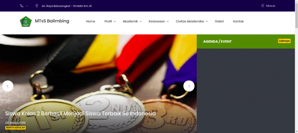 Gallery Sistem Informasi Administrasi Sekolah (SISEK) – MTsS Balimbing